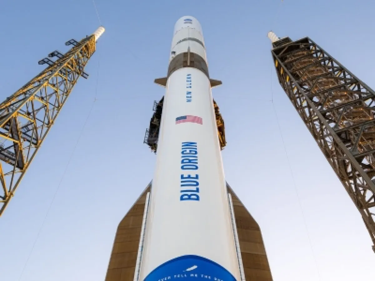 بلو أوريجين تستعد لإطلاق صاروخها "نيو غلين" للمرة الثالثة مع جزء قابل لإعادة الاستخدام